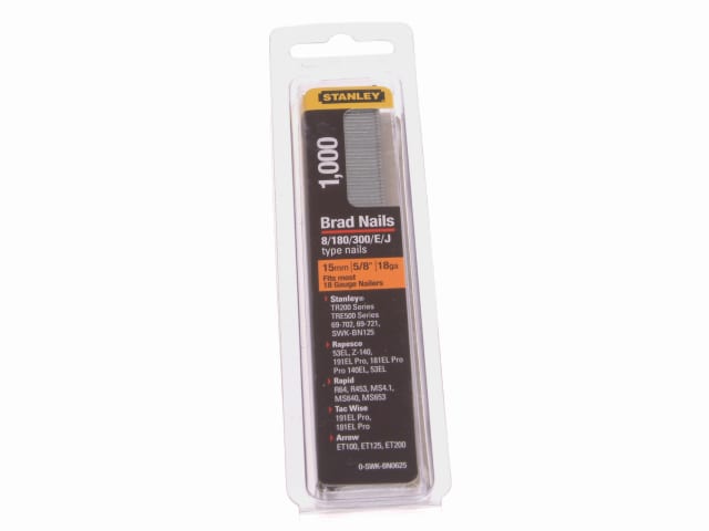 SWKBN Brad Nail 15mm SWKBN062 (Pack 1000)