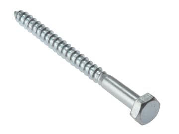 Coach Screw Hexagon Head Single Thread ZP M8 x 130mm Bag 10