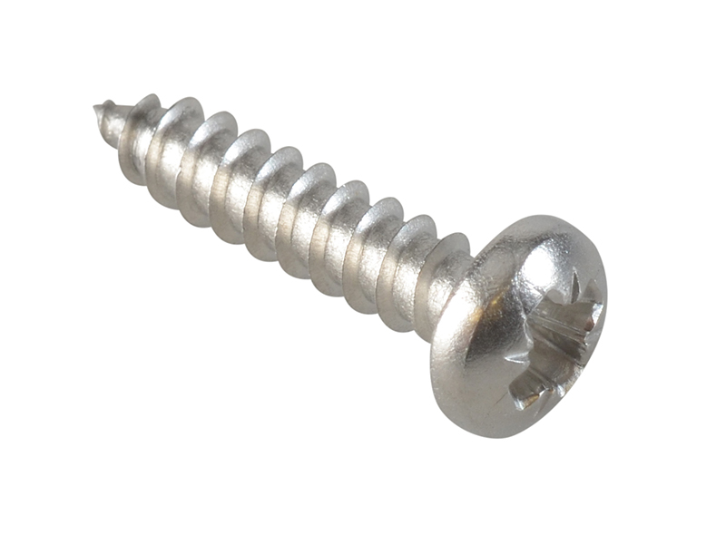 Self-Tapping Screw Pozi Compatible Pan A2 SS 5/8in x 6 ForgePack 50