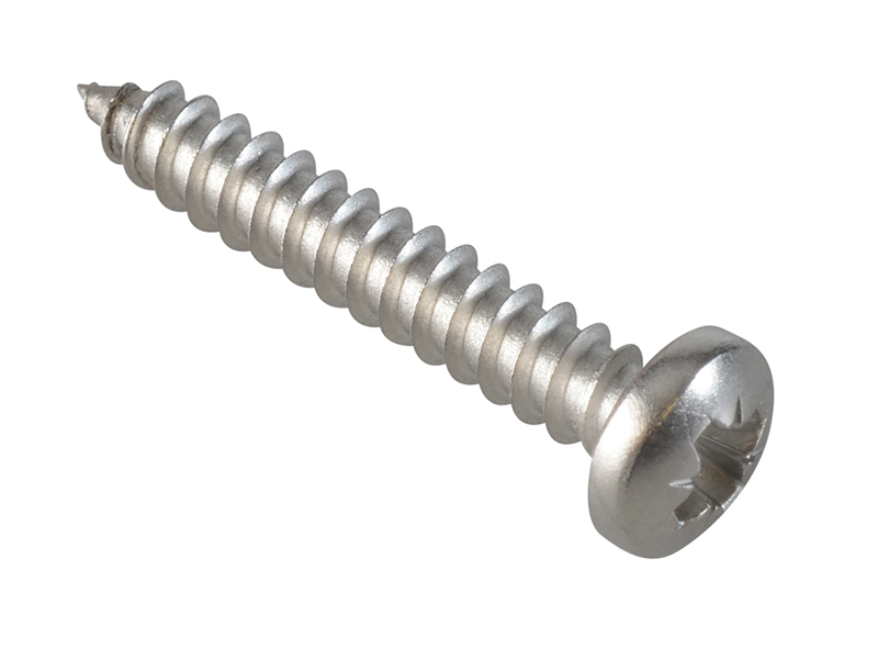 Self-Tapping Screw Pozi Compatible Pan A2 SS 1in x 8 ForgePack 25