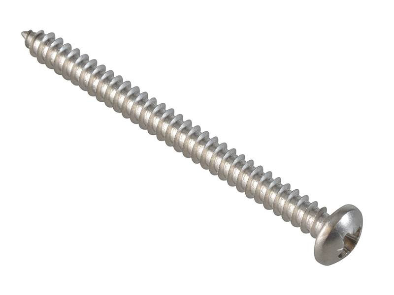 Self-Tapping Screw Pozi Compatible Pan A2 SS 2in x 8 ForgePack 12