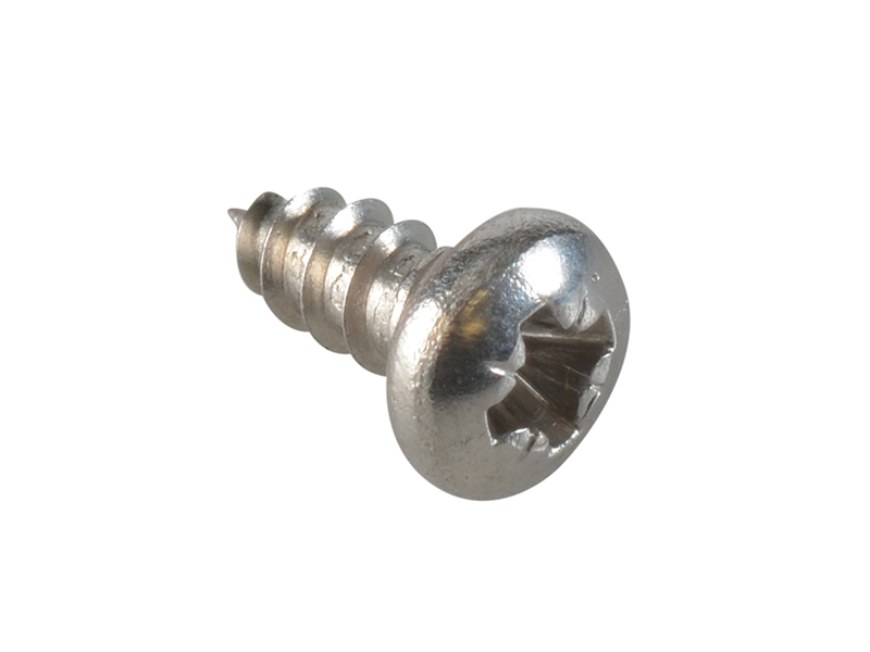 Self-Tapping Screw Pozi Compatible Pan A2 SS 1/4in x 4 ForgePack 80