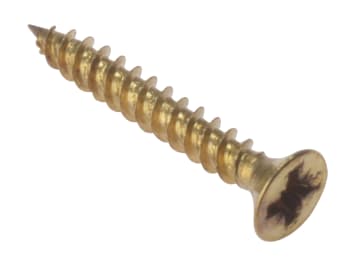 General Purpose Pozi Compatible Screw CSK TT Electro Brass 1.1/2in x 10 Box 200