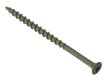 Decking Screw Pozi Compatible ST Green Anti-Corrosion 4.5 x 60mm Tub 1000