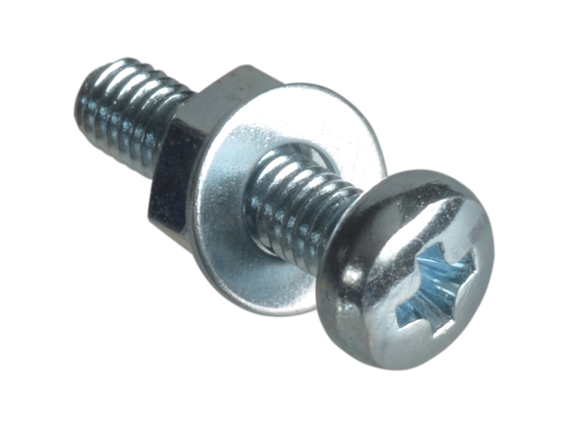 Machine Screw Pozi Compatible Pan Head ZP M3 x 12mm Forge Pack 25