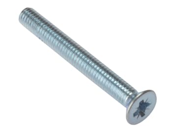 Machine Screw Pozi Compatible CSK ZP M5 x 40mm Bag 25