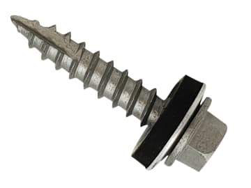 TechFast Metal Roofing to Timber Hex Screw T17 Gash Point 6.3 x 125mm Box 50