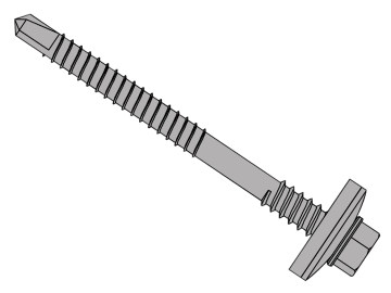 TechFast Composite Panels to Steel Hex Screw No.3 Tip 5.5 x 105mm Box 100