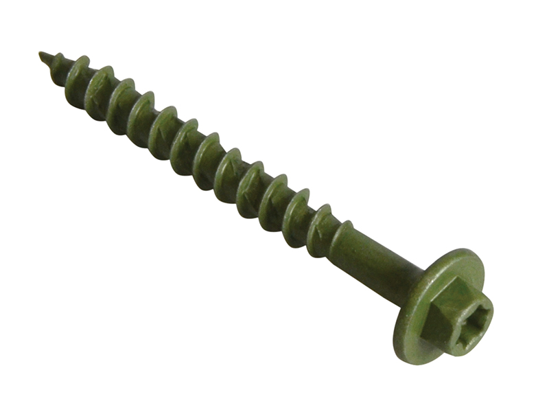 Torxfast Hex Head Timber Fixing Screws Green 65mm Box 50