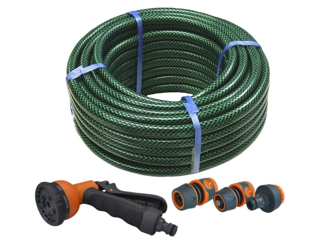 PVC Reinforced Hose 30m Fittings & Spray Gun