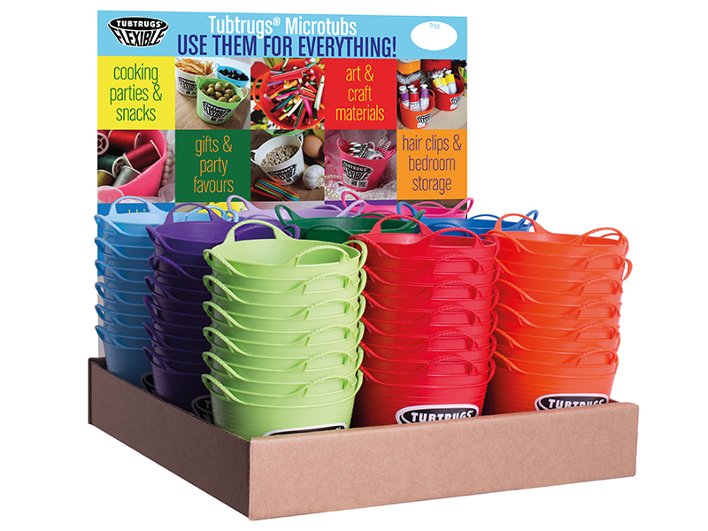 Tubtrugs Micro Tub - Mixed, Display 108 Piece