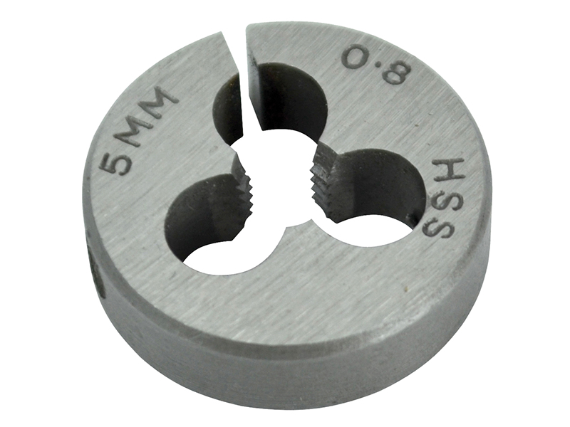 HSS Straight Flute Split Die M5 x 0.8,, 13/16in OD