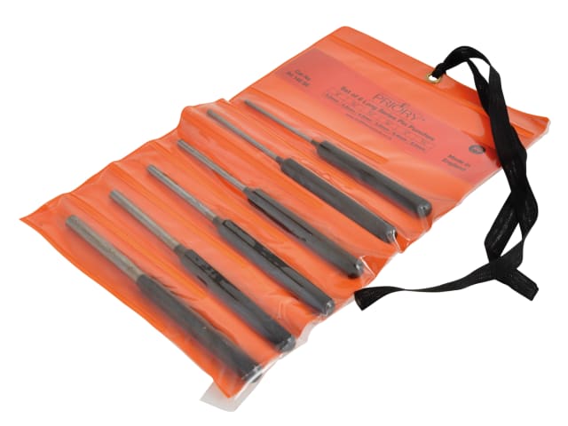 145-S6 Long Series Pin Punch Set 6 Piece