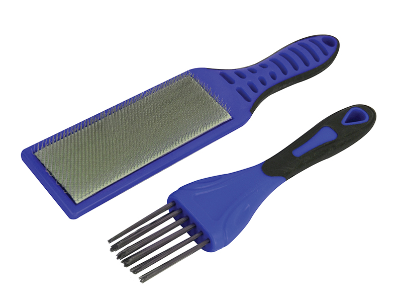 2 Piece File Card Brush Kit