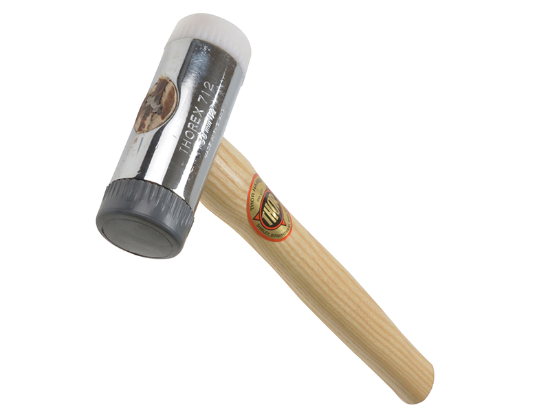 712R Soft & Hard Faced Hammer Wood Handle 38mm 650g