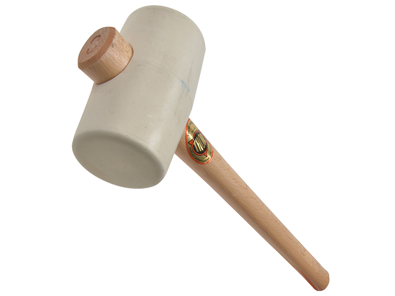 954W White Rubber Mallet 74mm 970g