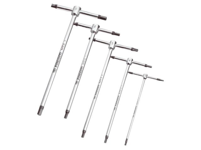 T-Handle Metric Hexagon Key Set, 5 Piece