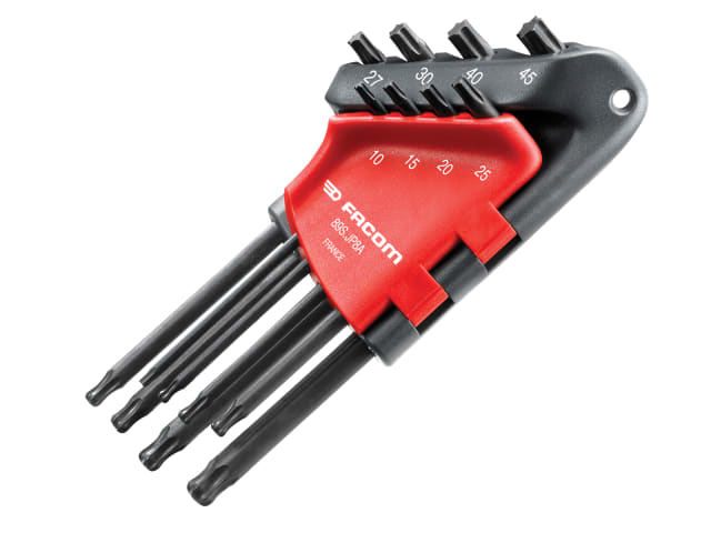 Long Metric Head TORX Hex Key Set of 8 (TX10-TX45)