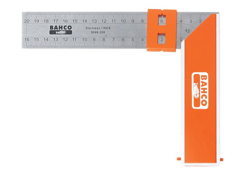 9048-200 Aluminium Block & Steel Try Square 200mm (8in)