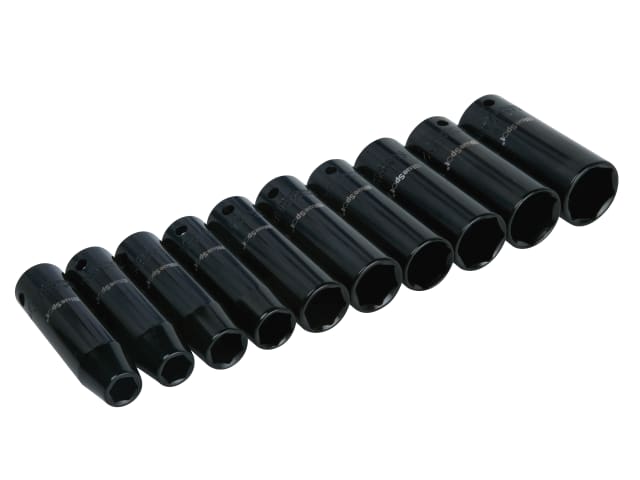 1/2in Metric Deep Impact Socket Set 10-24mm, 10 Piece