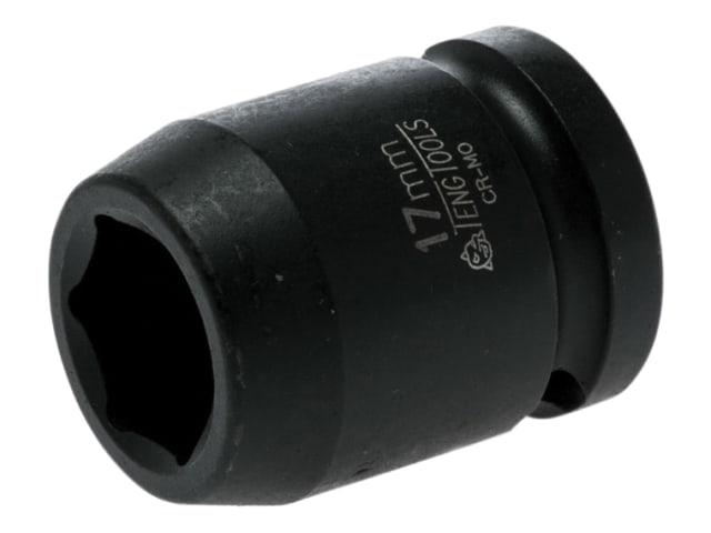 Impact Socket Hexagon 6-Point 1/2in Drive 17mm