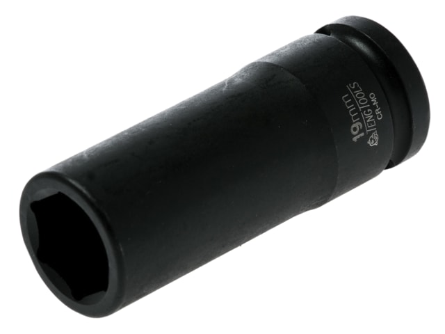 Deep Impact Socket Hexagon 6-Point 1/2in Drive 19mm