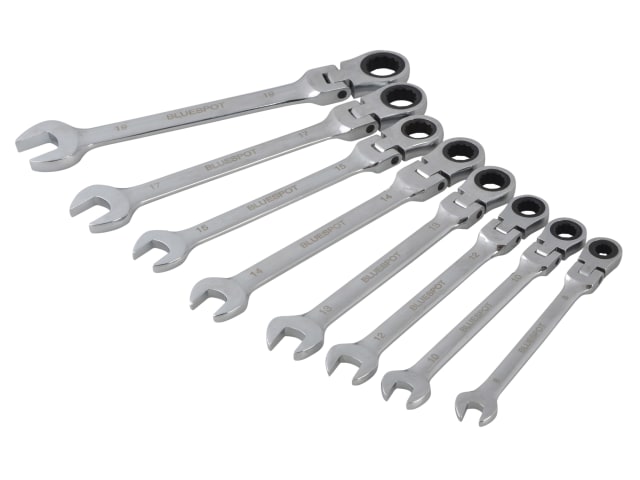 Flexible Head Ratchet Set, 8 Piece