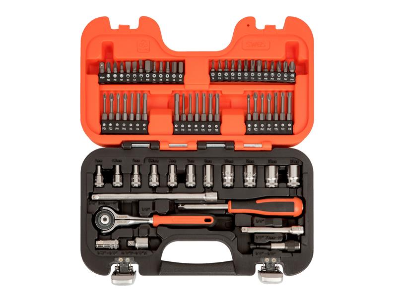 SW65 1/4in Drive Swivel Socket Set, 65 Piece