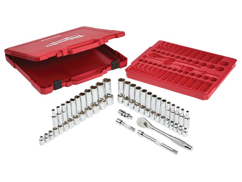 3/8in Drive Ratcheting Socket Set, 56 Piece