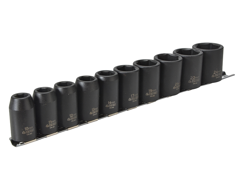 1/2in Drive 9121 Impact Socket Set, 10 Piece