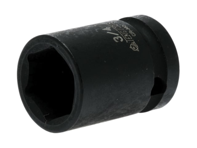 Impact Socket Hexagon 6-Point 1/2in Drive 3/4in