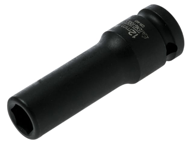 Deep Impact Socket Hexagon 6-Point 1/2in Drive 12mm