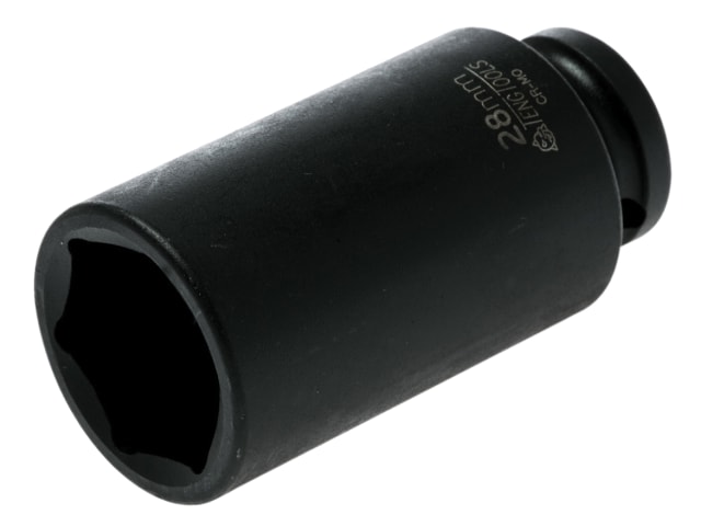 Deep Impact Socket Hexagon 6-Point 1/2in Drive 28mm