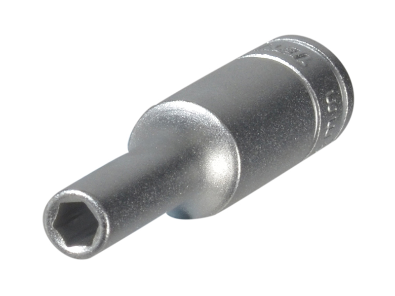 Hexagon Socket Deep 6 Point Regular 1/4in Drive 4mm