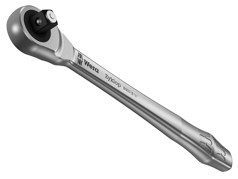 8003 B Zyklop Metal Push Slim Ratchet 3/8in Drive