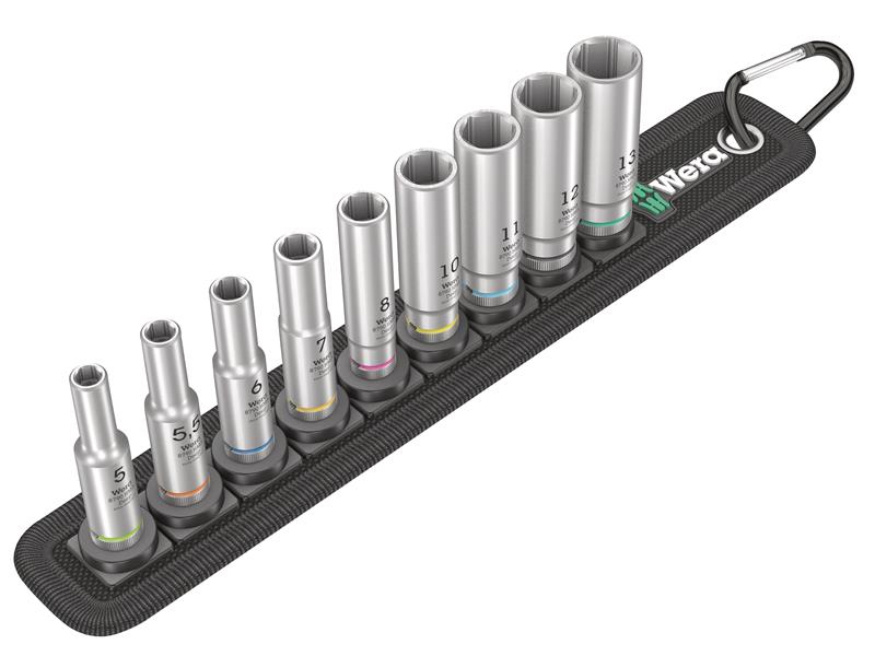 Belt A Deep 1 Socket Set of 9 Metric 1/4in Drive