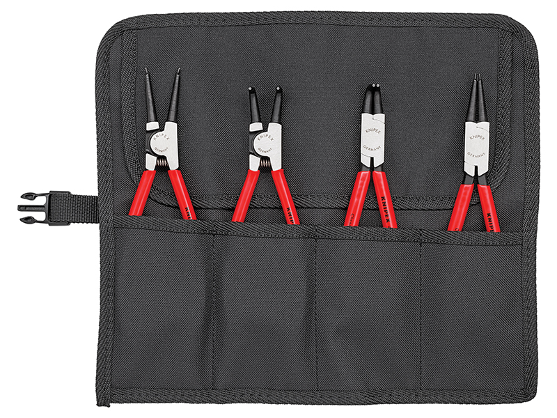 Circlip Pliers Set in Roll, 4 Piece