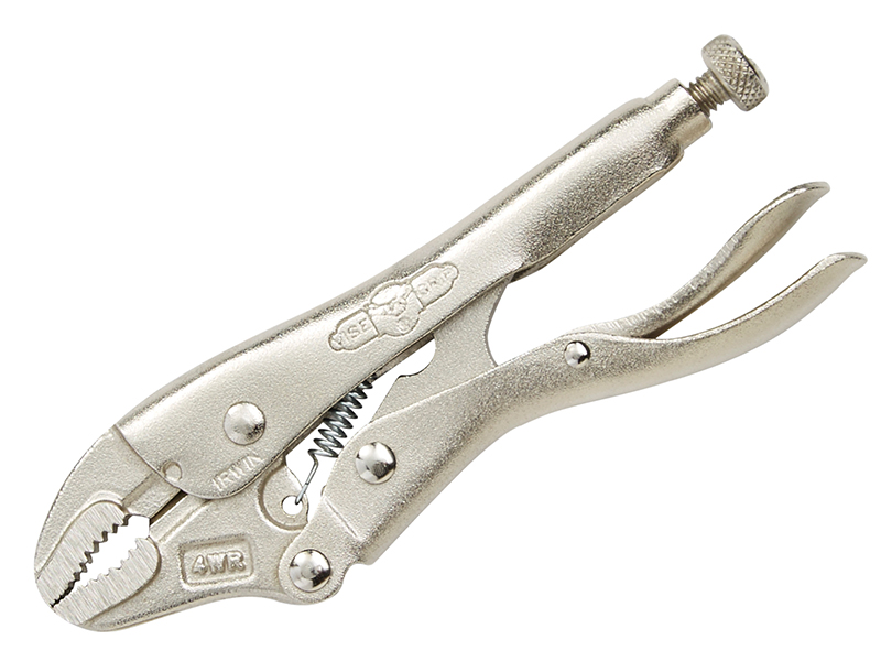 4WRC Curved Jaw Locking Pliers with Wire Cutter 100mm (4in)