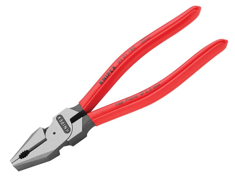 High Leverage Combination Pliers PVC Grip 180mm