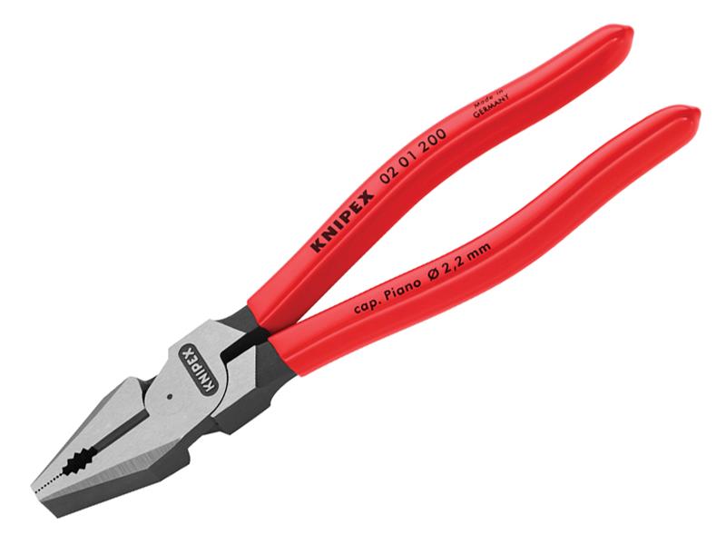 High Leverage Combination Pliers PVC Grip 200mm (8in)