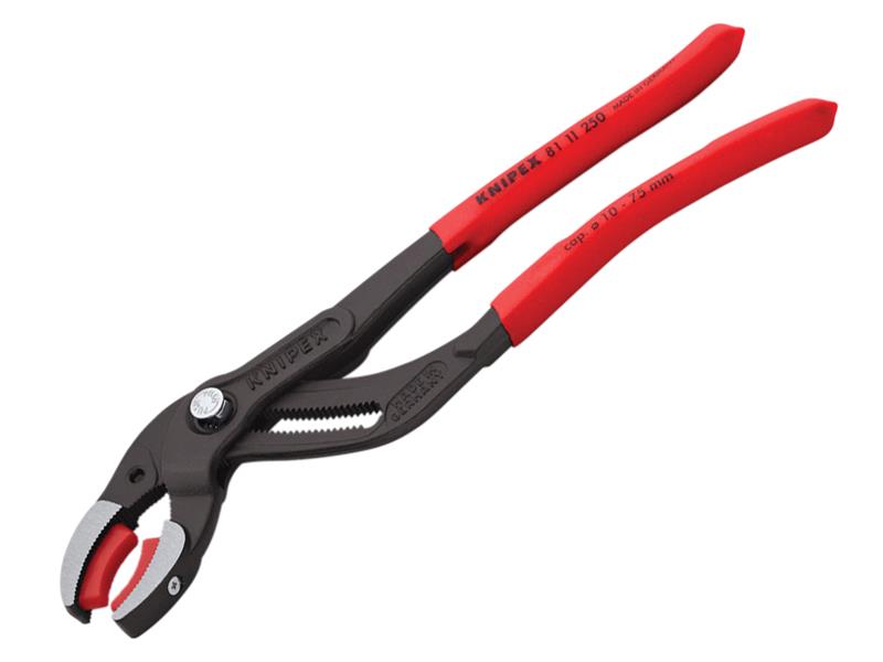 Plastic Pipe Grip Pliers Plastic Jaws Black 250mm