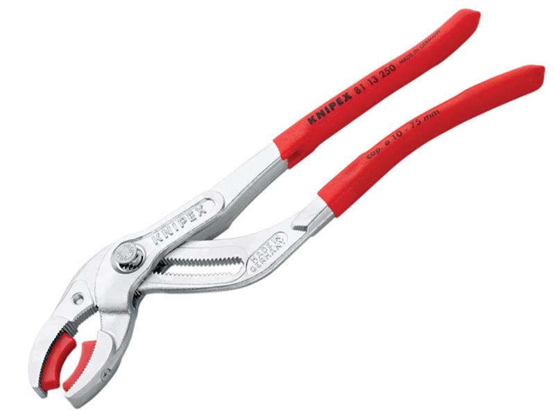 Plastic Pipe Grip Pliers Plastic Jaws Chrome 250mm - 75mm Capacity