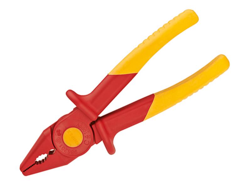 Flat Nose Plastic Insulated Pliers 180mm