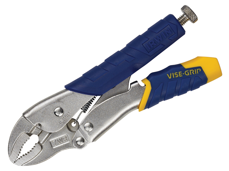 7WR Fast Release Curved Jaw Locking Pliers with Wire Cutter 178mm (7in)