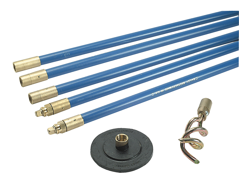 1323 Lockfast 3/4in Drain Rod Set 2 Tools