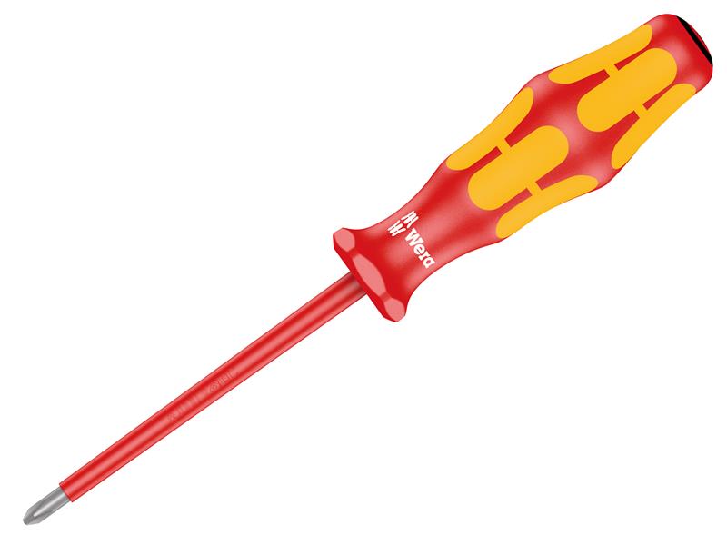 Kraftform Plus 165i VDE Insulated Screwdriver Pozidriv Tip PZ0 x 80mm