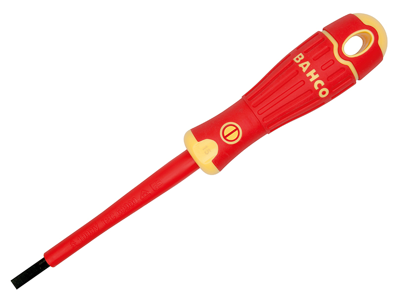 BAHCOFIT Insulated Slotted Screwdriver 3.0 x 100mm