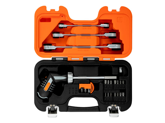 Pistol Grip Ratcheting Screwdriver Set, 25 Piece