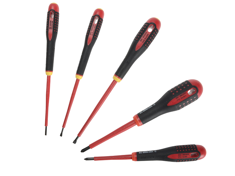 BE-9881S ERGO VDE Insulated Screwdriver Set, 5 Piece