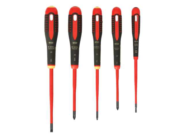 BE-9881SL ERGO Slim VDE Insulated Screwdriver Set, 5 Piece